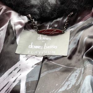 Dennis by Dennis basso platinum black fur coat
